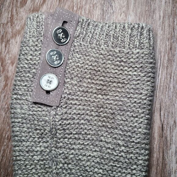 UGG Australia Cardy Classic Knit Tall Boots Olive Green/ Gray Women's Size 7 - Picture 9 of 10